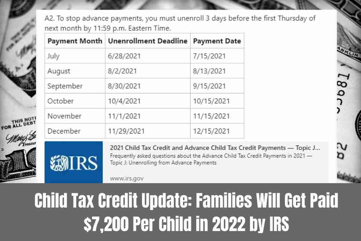 Child Tax Credit Update Families Will Get Paid $7,200 Per Child in 2022 by IRS (1)