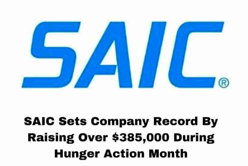 SAIC Sets Company Record By Raising Over $385,000 During Hunger Action Month (1)