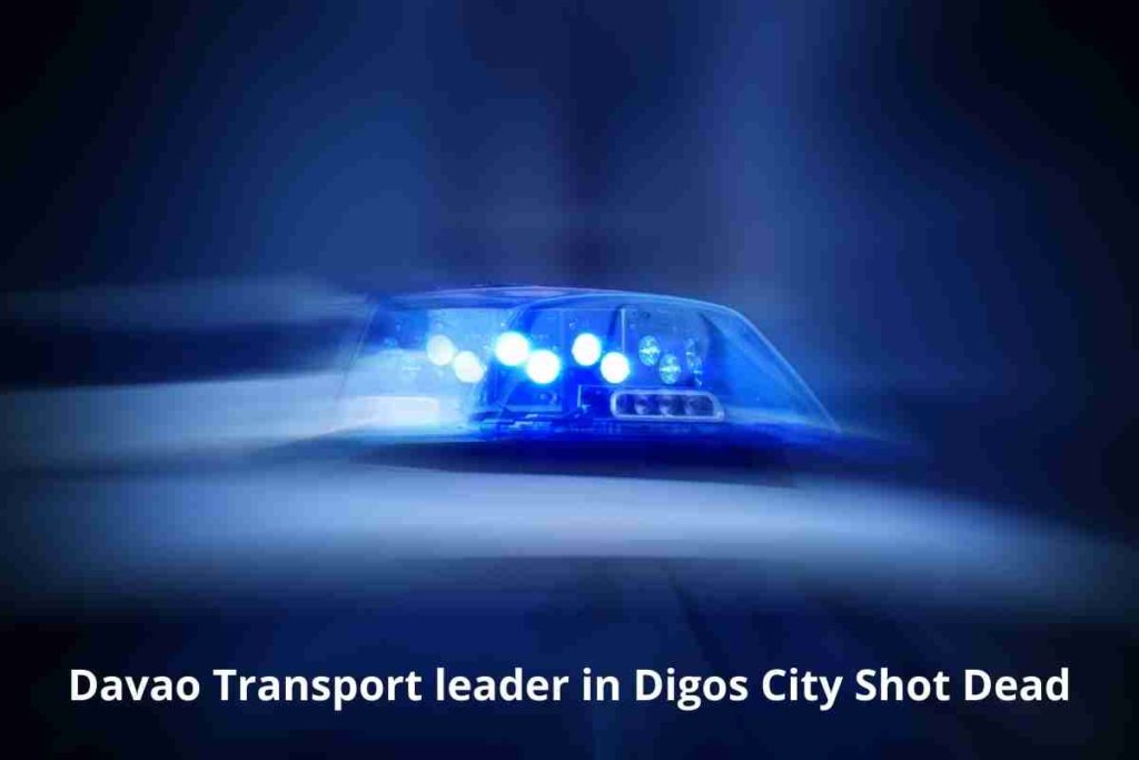 Davao Transport leader in Digos City Shot Dead