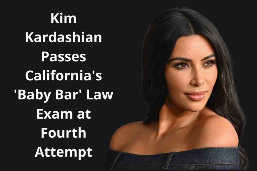 Kim Kardashian Passes California's 'Baby Bar' Law Exam at Fourth Attempt (1)