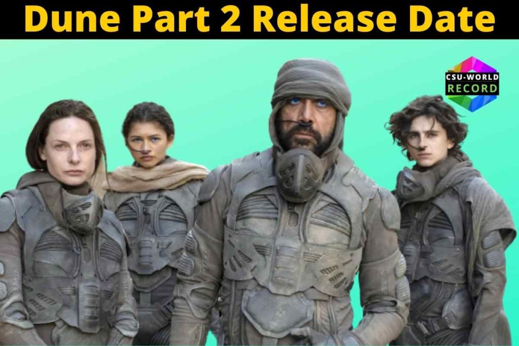 Dune Part 2 Release Date Confirmed for November 2023