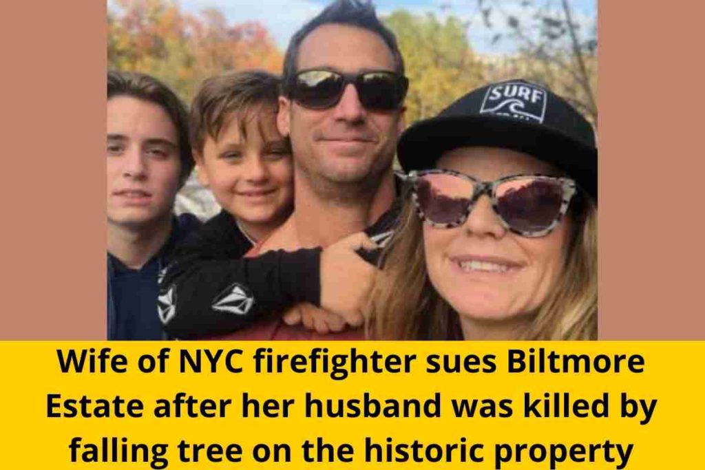 Wife of NYC firefighter sues Biltmore Estate after her husband was killed by falling tree on the historic property (1)